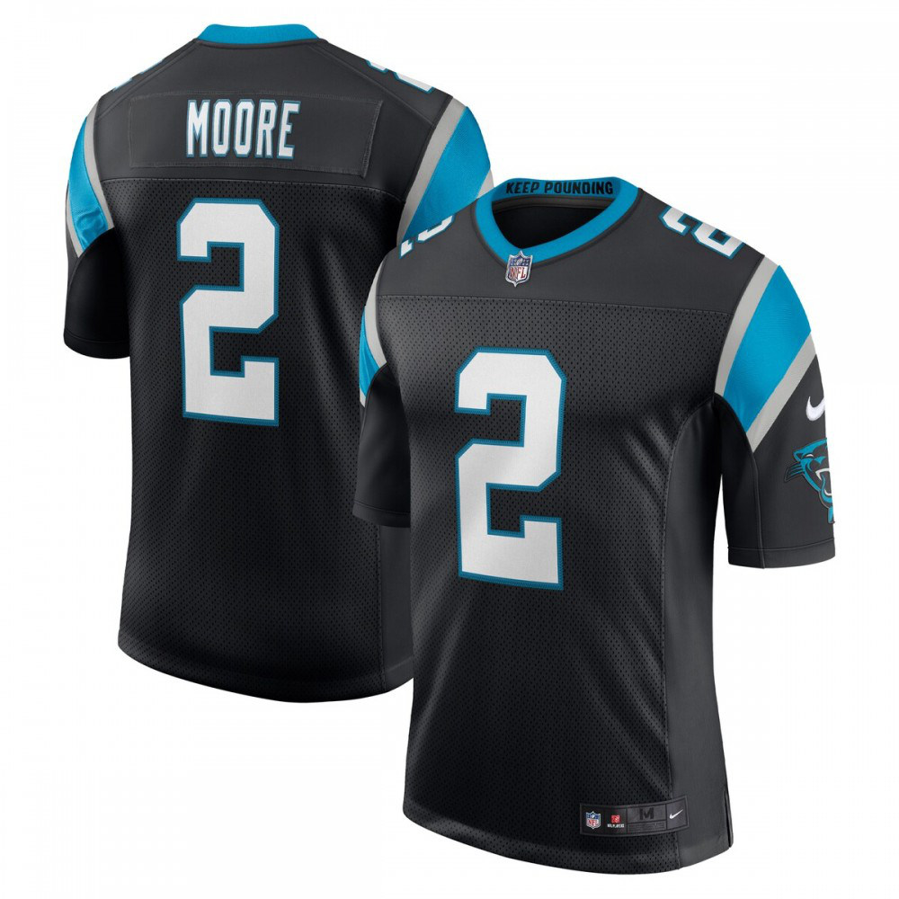 D.J. Moore Carolina Panthers Nike Vapor Limited Jersey - Black-GridironStore